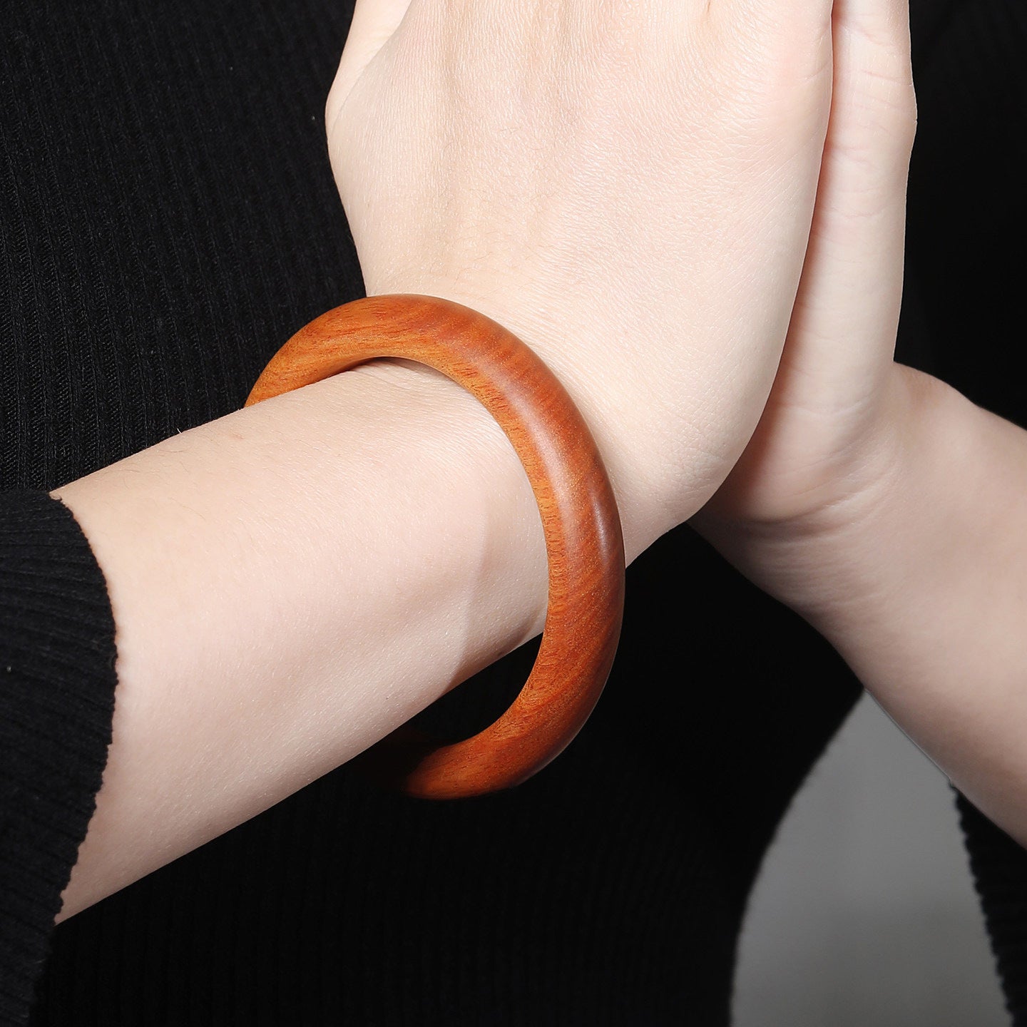 Natural Peachwood Highest-ranking Imperial Concubine Beauty Plain Bracelet