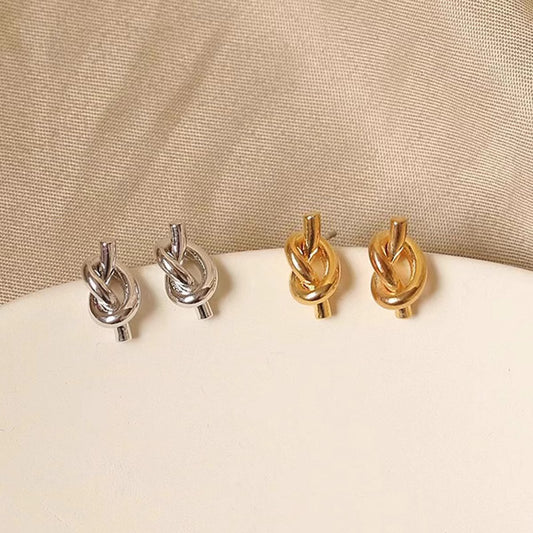 Ear Style Creative Titanium Steel No Fading Versatile Design Retro Stud Earrings