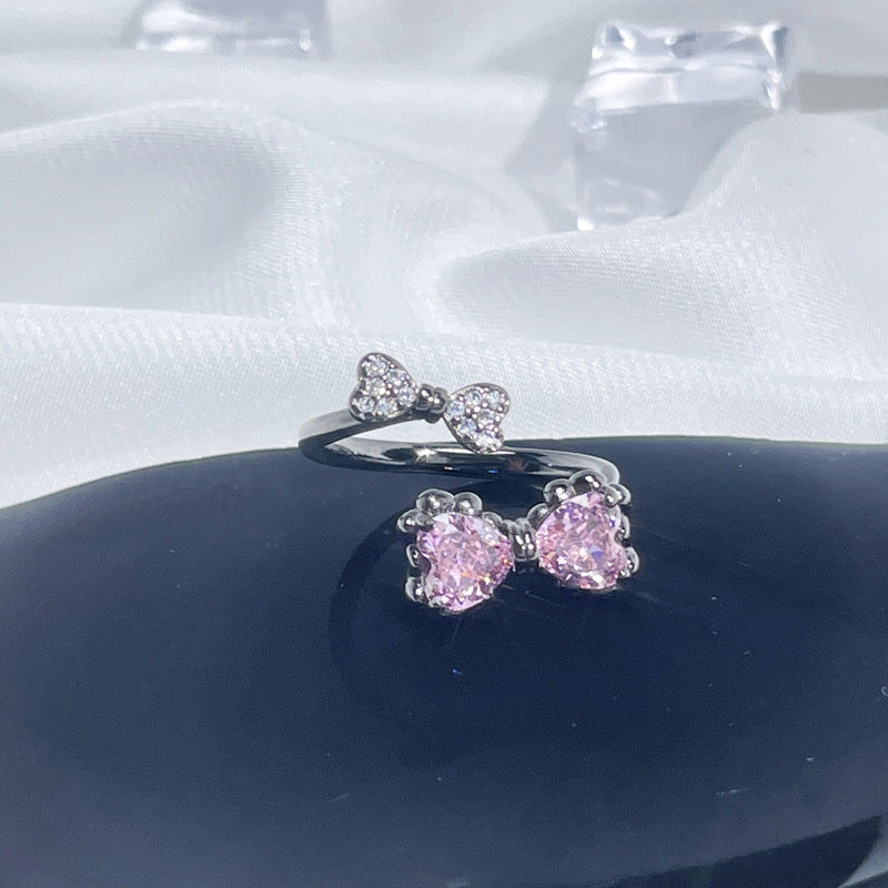 Fashion Personalized Female Butterfly Light Luxury Temperament Rings