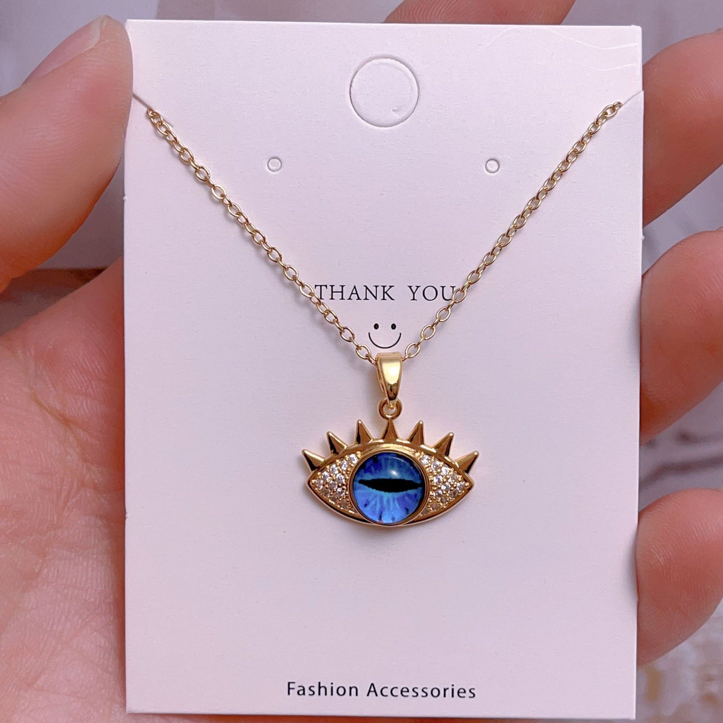 Eye Female Fashion Personality Titanium Steel Clavicle Necklaces