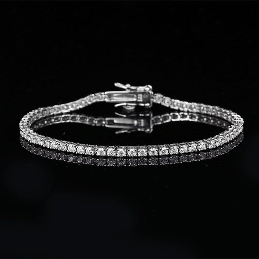 Sier Diamond Moissanite Minimalist Light Luxury Bracelets