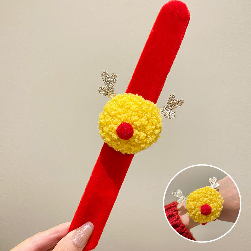 Children's Plush Cute Doll Elk Slap Gift Hair Couple Bracelet
