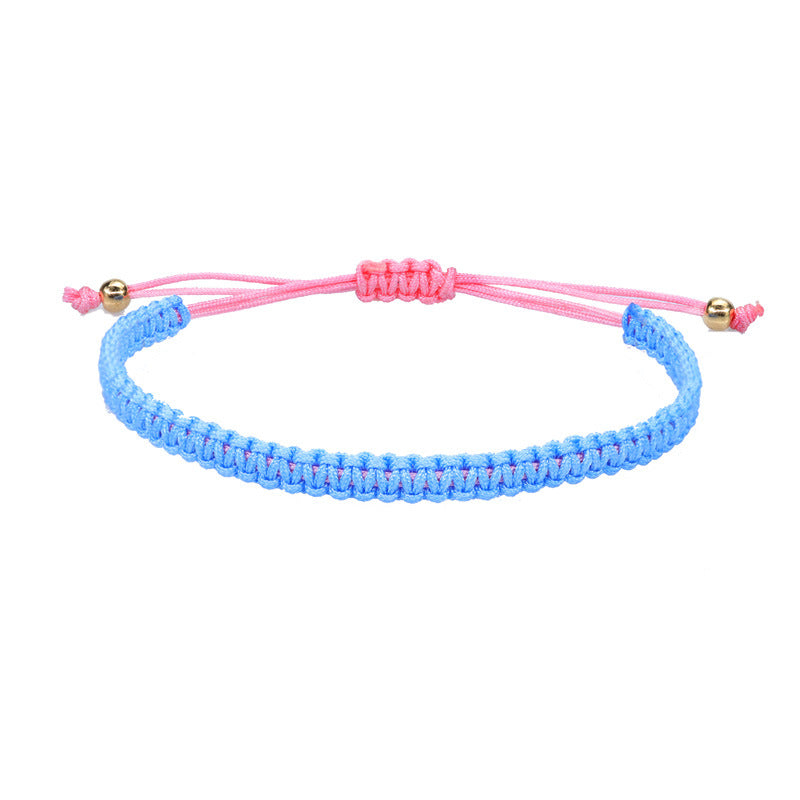 Hand Weaving Flat Knot Friendship Carrying Bracelets