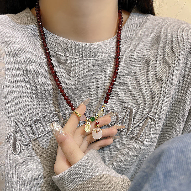 Women's Chinese Zen Ethnic Style Butterfly High-grade Retro Necklace