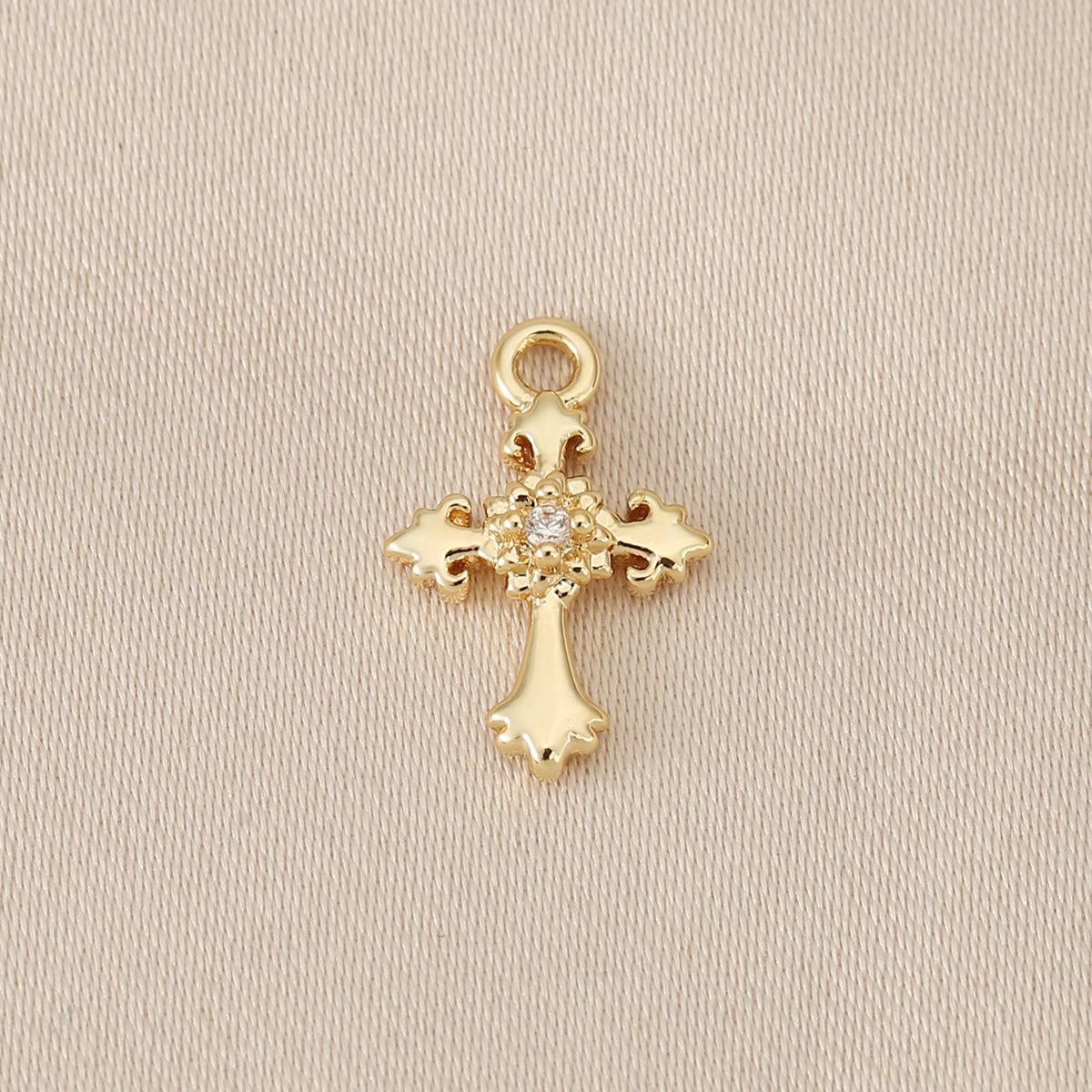 Cool Attractive Zircon Color Retaining Cross Jewelry Accessories