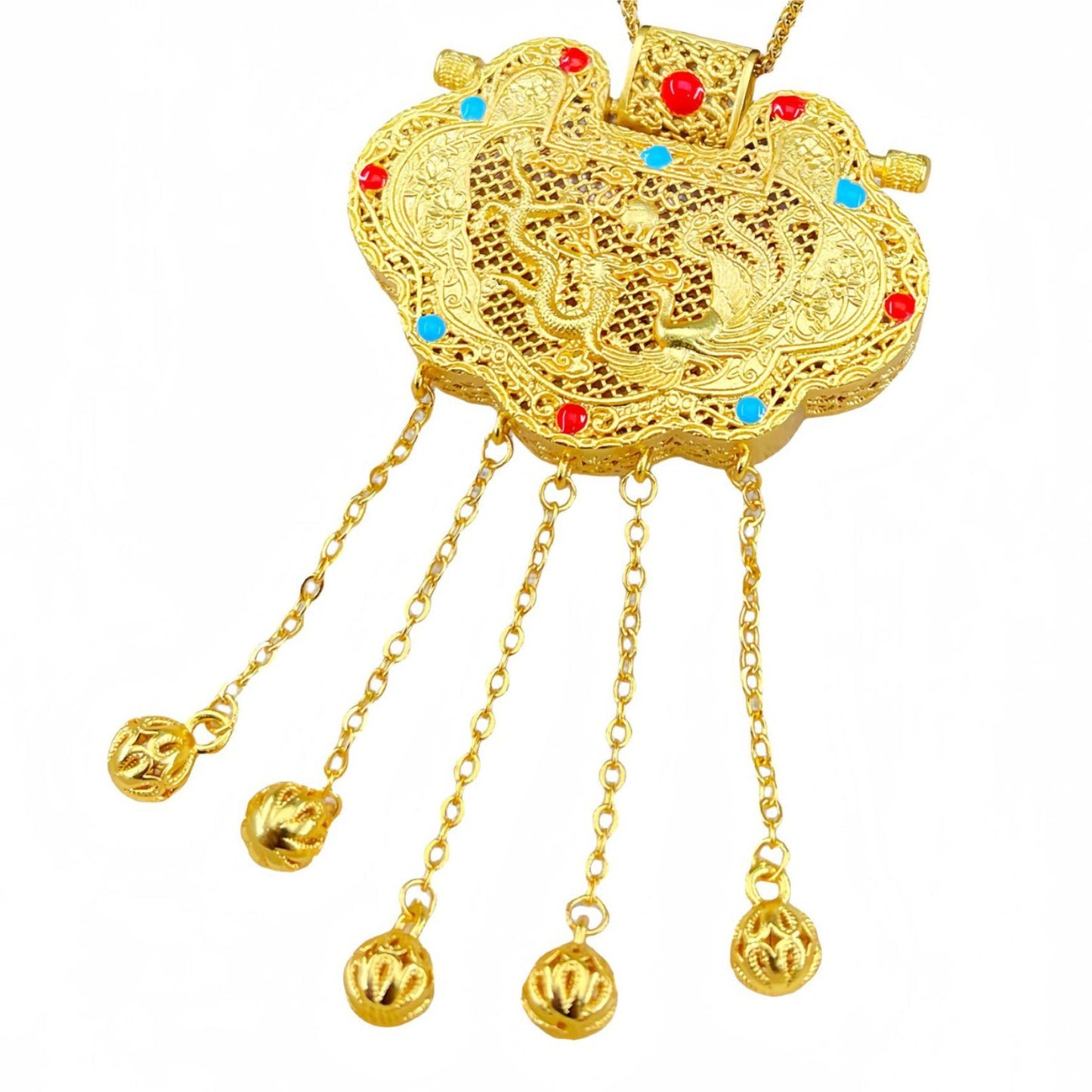 Gold Shop Ancient Style Alluvial Godfather Pendants