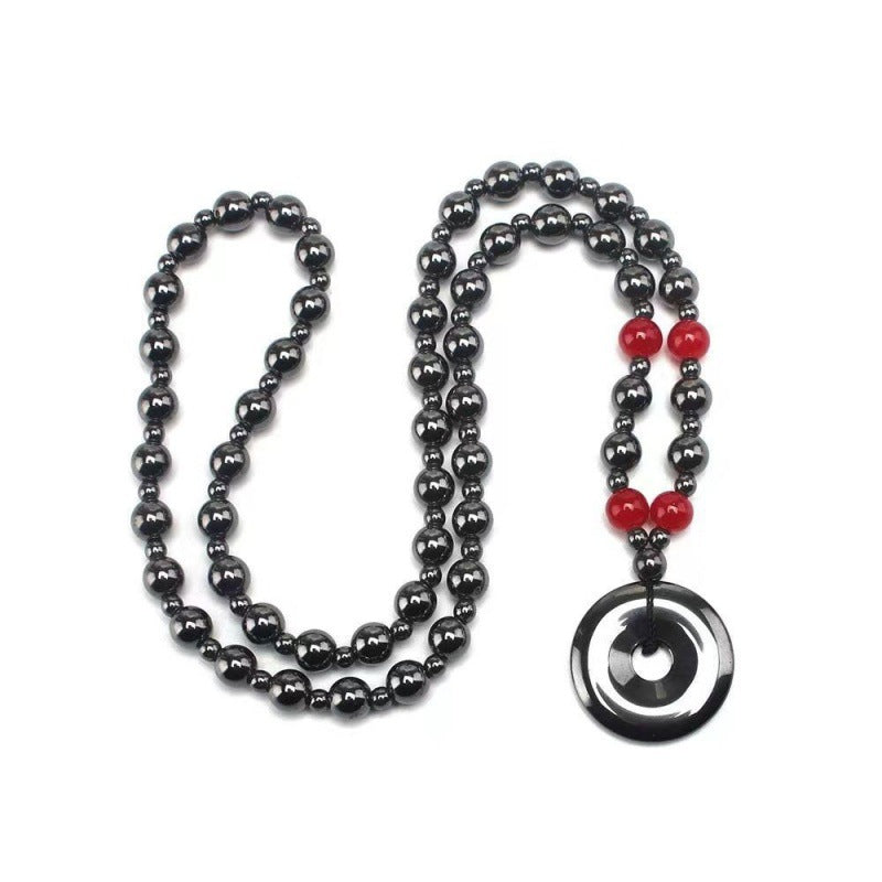 Men's Magnetic Haematite Energy Geometric Shape Titanium Steel Bracelets