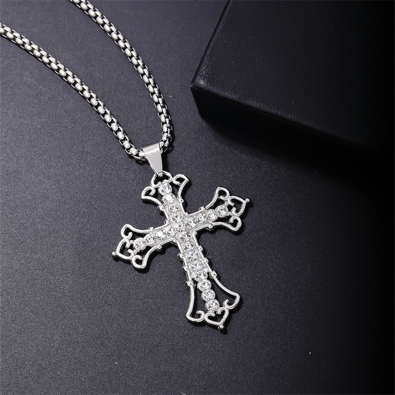 Men's Hop Trendy Cool Letter Korean Style Sweater Chain Necklace