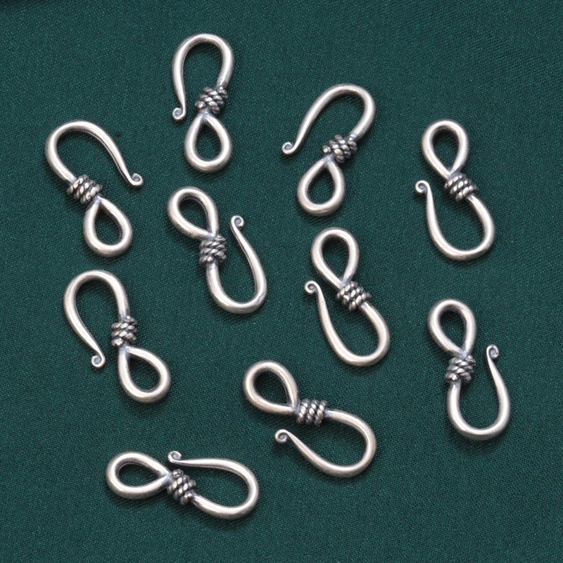 Durable Buckle Button Retro Antique Finish Pendants