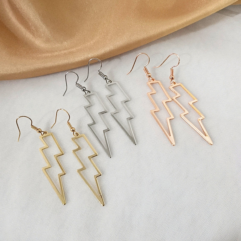 Women's Geometric Lightning For Temperamental Popular Fashion Earrings