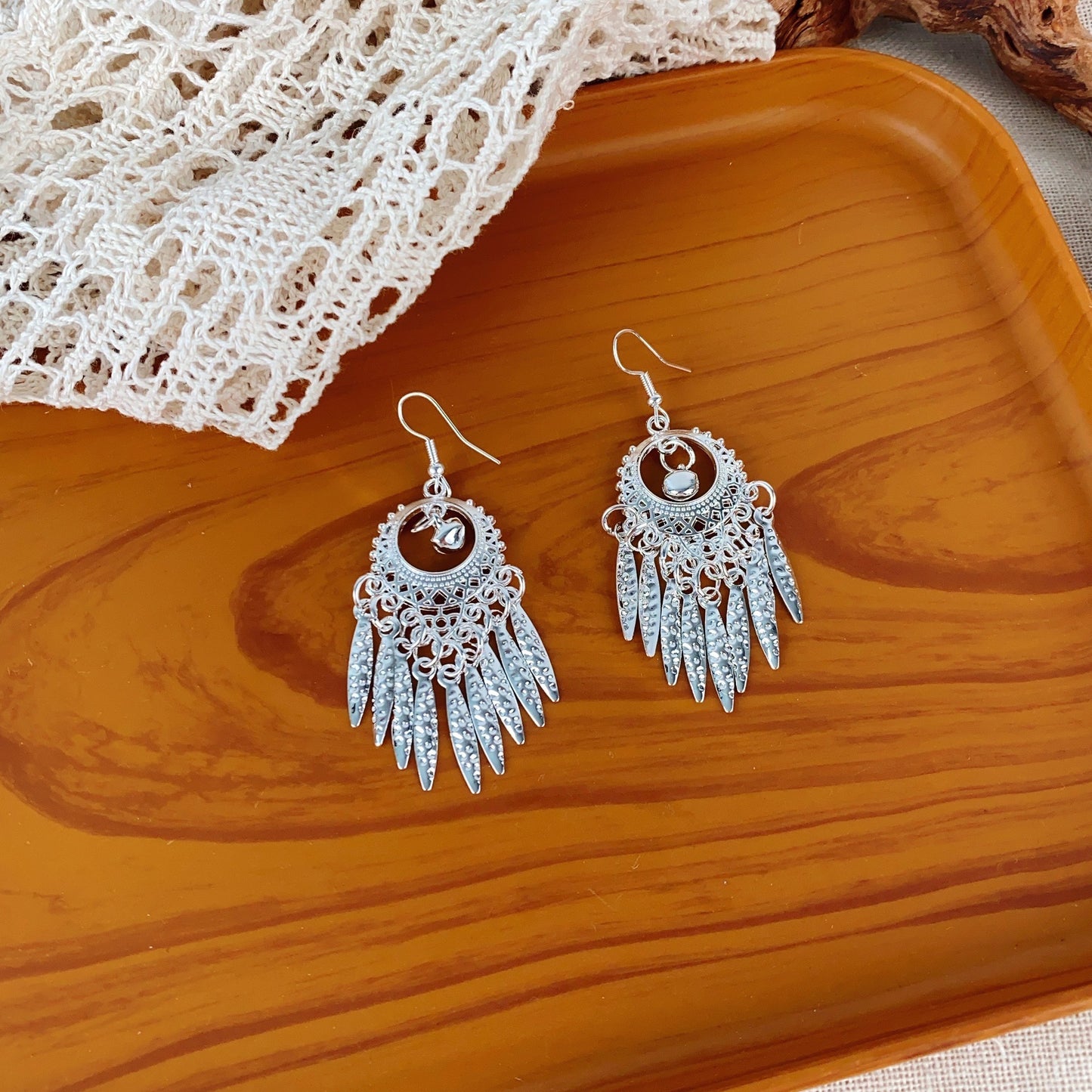 Style Imitation Miao Sier Tassel Female Earrings