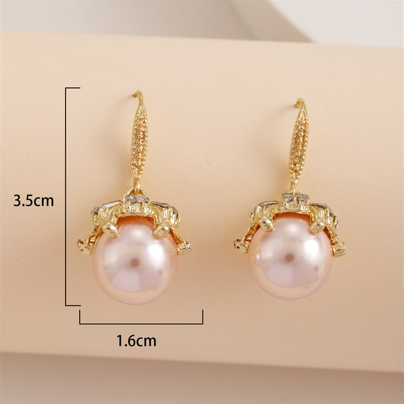 High-grade Pearl Trendy Niche Retro French Graceful Fashionable Earrings