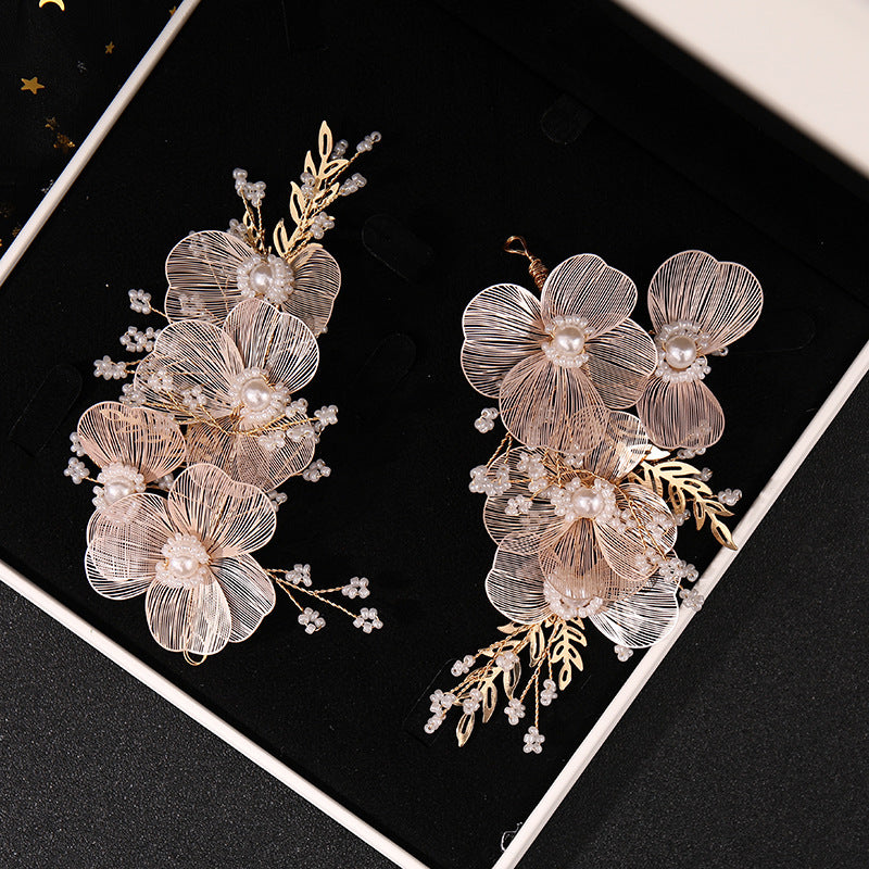 Wedding Wrist Flower Bride Fairy Pearl Mori Style Bridesmaid Sisters Bracelets