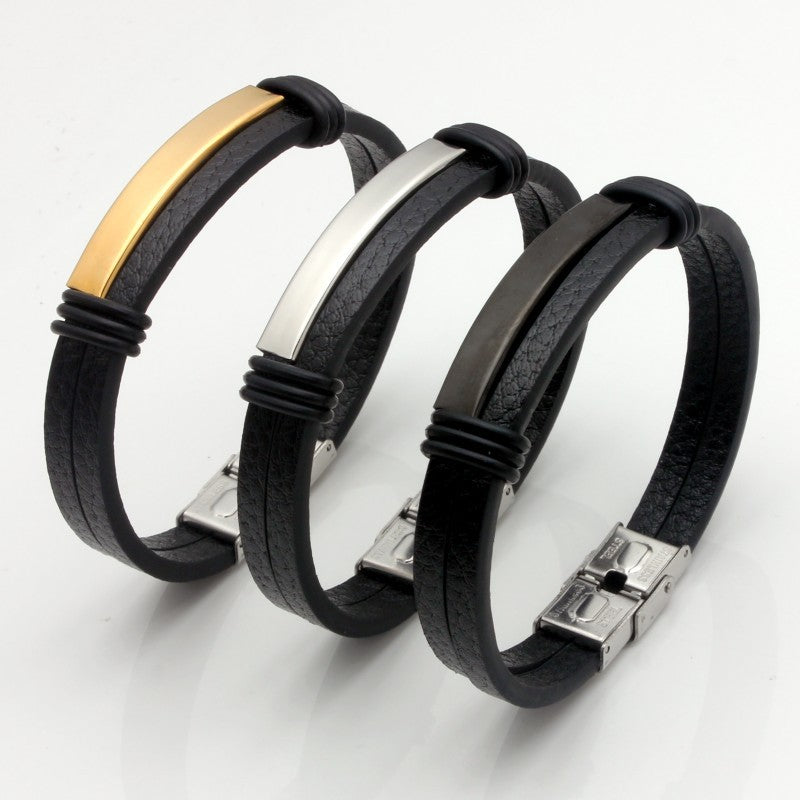 Writing Handmade Retro Woven Leather Popular Bracelets