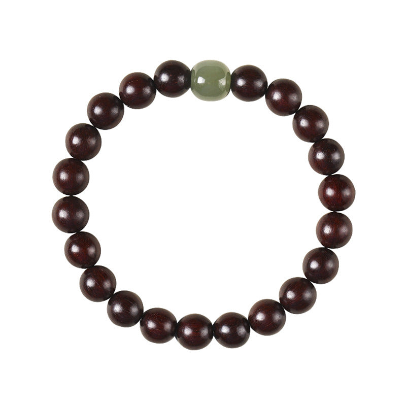 Pterocarpus Couple Female Blackwood Sandalwood Hand Jade Bracelets