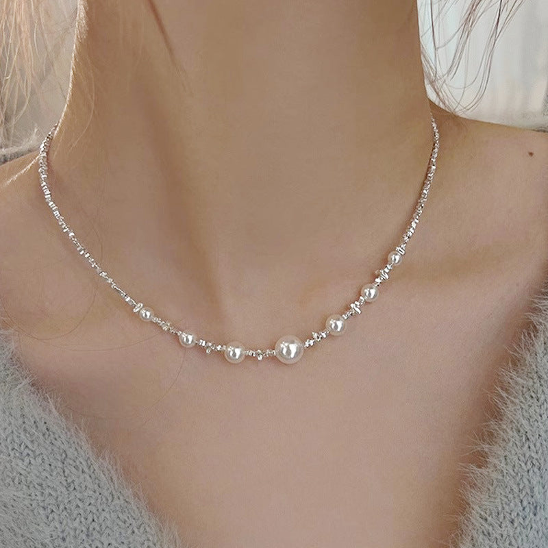 Women's With Broken Sier Exquisite Small Beads For Necklace