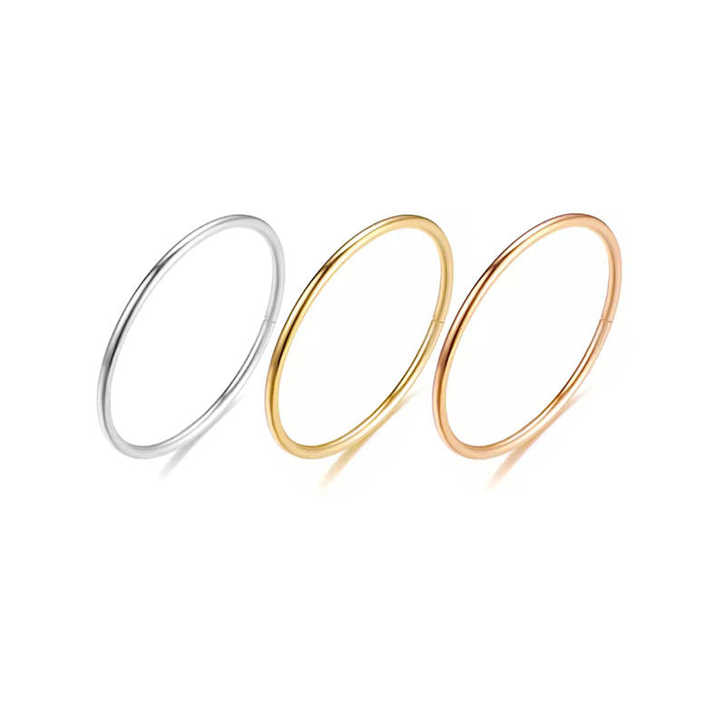 Simple Female Must Enter Basic Style Rings