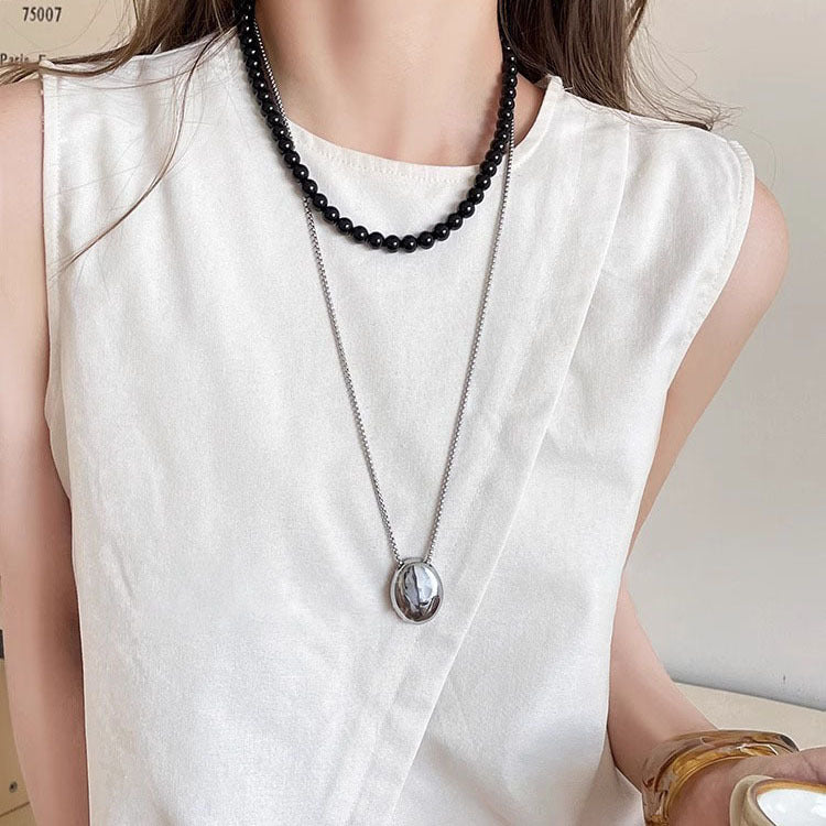 Women's Drop Titanium Steel For Light Luxury Necklaces