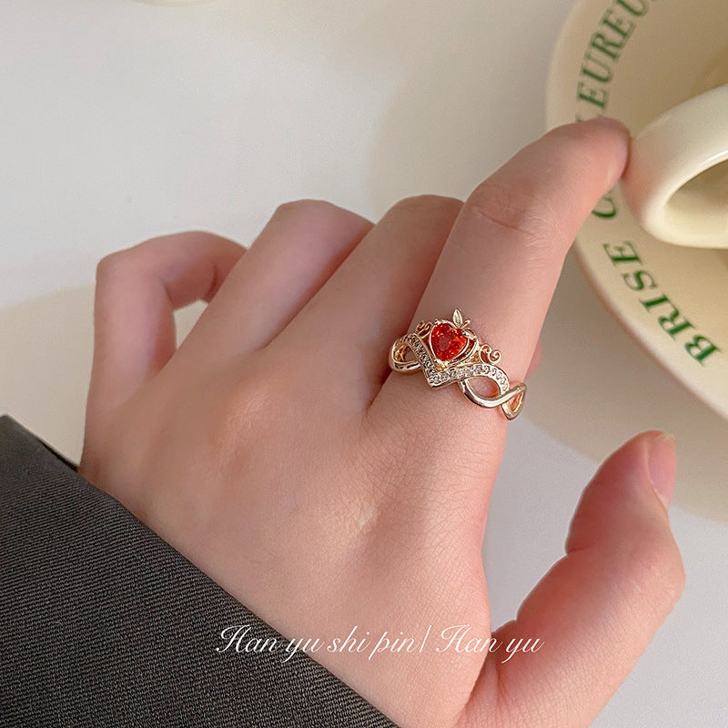 Monster Sweet Cool Cartoon Cute Girlfriends Ring