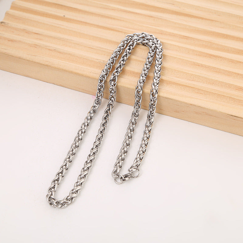 Men's Stainless Steel Chain Jewelry Accessories Titanium Necklaces