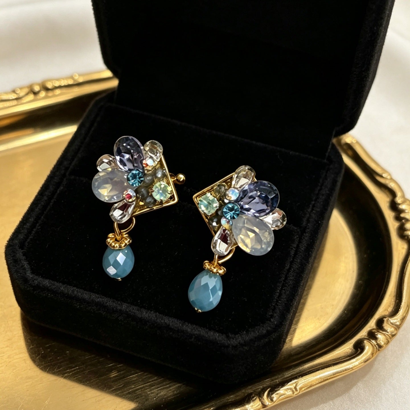 Middle Ancient Niche Retro Design Bow High Sense Earrings