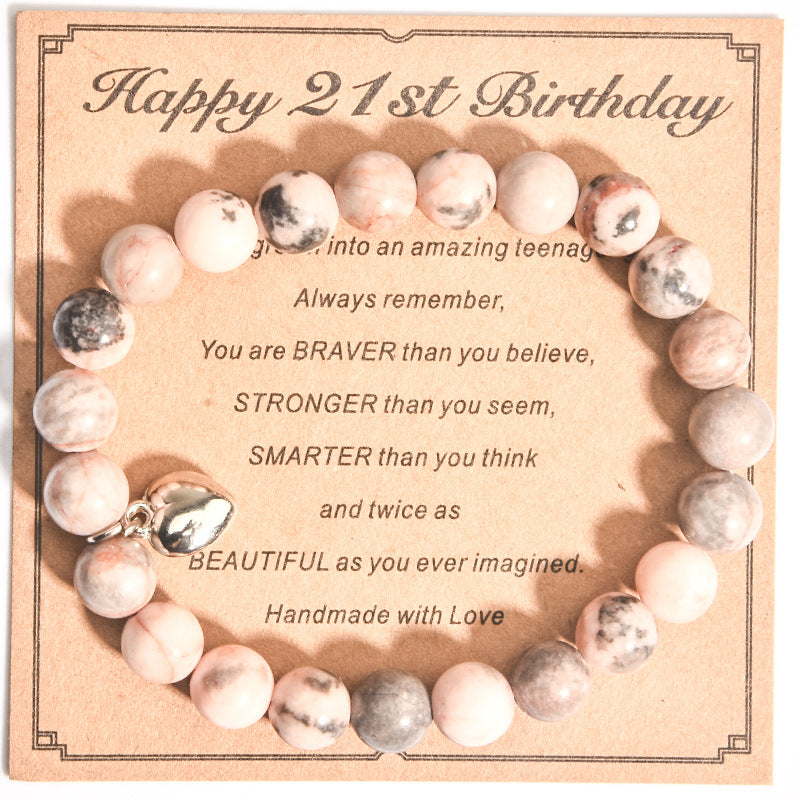 Love Handmade Beaded Parents Husband Birthday Bracelets