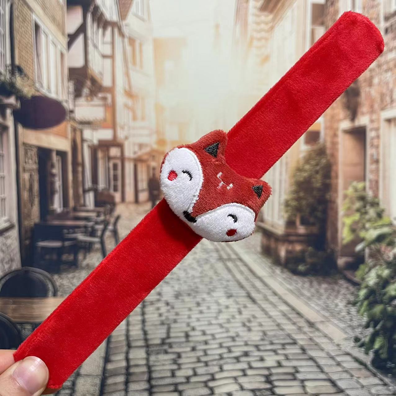 Children's Plush Cartoon Pop Cute Couple Female Slap Bracelet