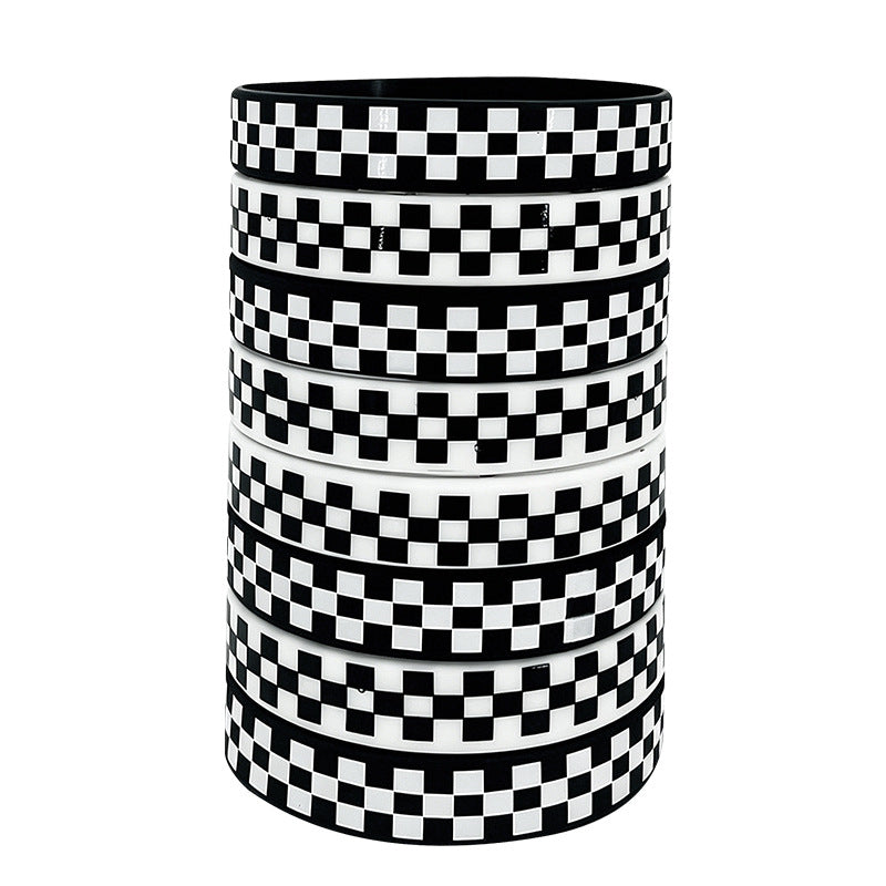 Women's & Men's Plaid Square Wrist Strap Racing Competition Vance Matching Bracelet
