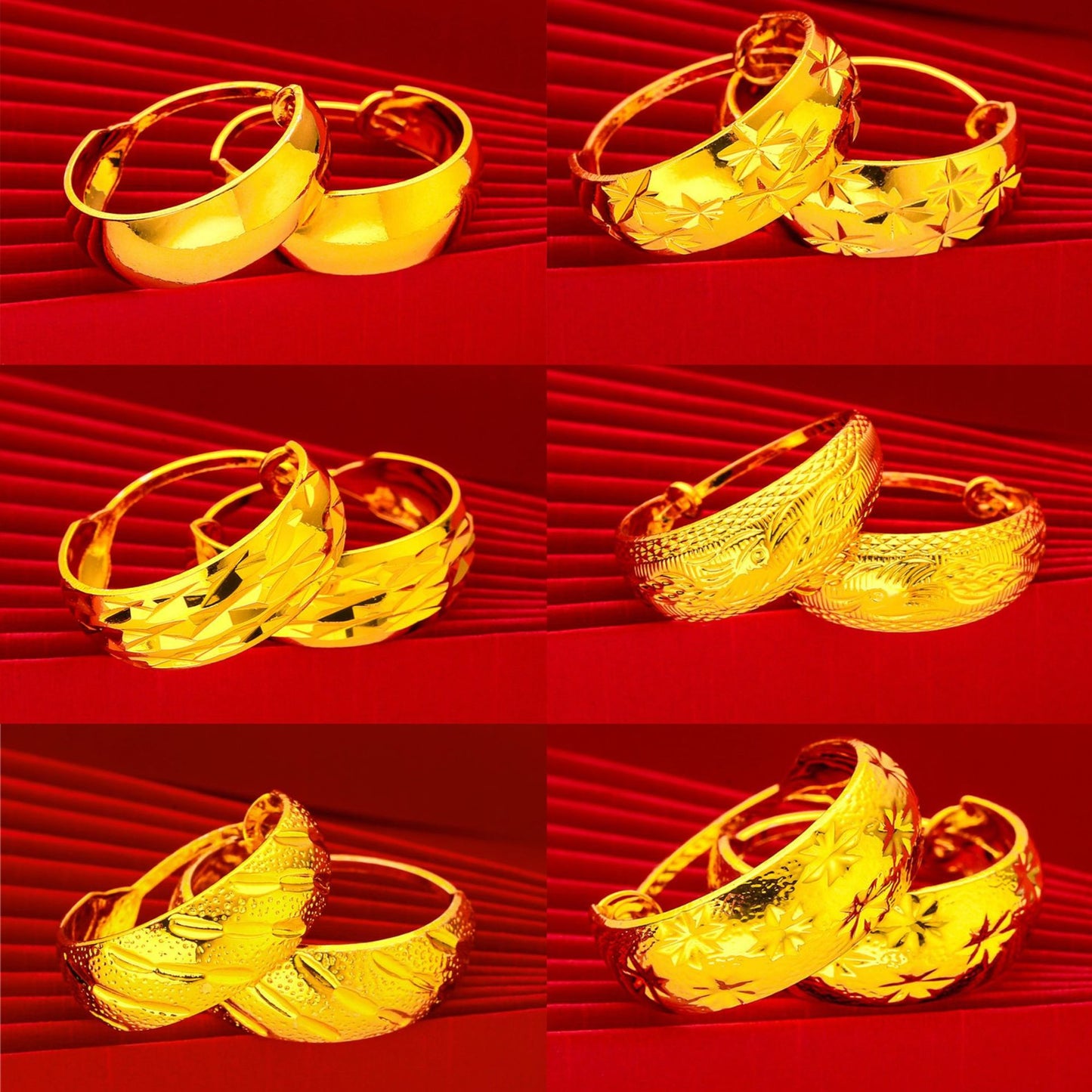 Vintage Dragon Phoenix Fu Tai Ethnic Style Earrings