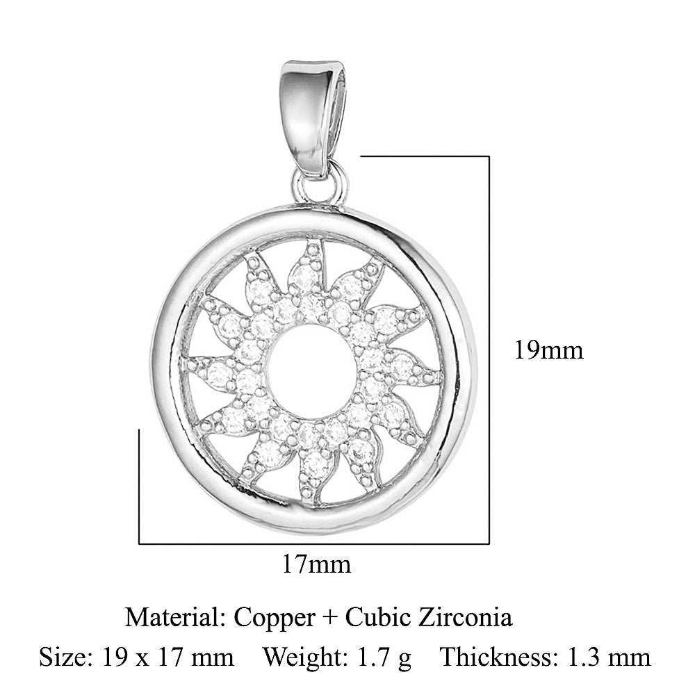 Color Zirconium Copper Micro Inlay Ornament Pendants