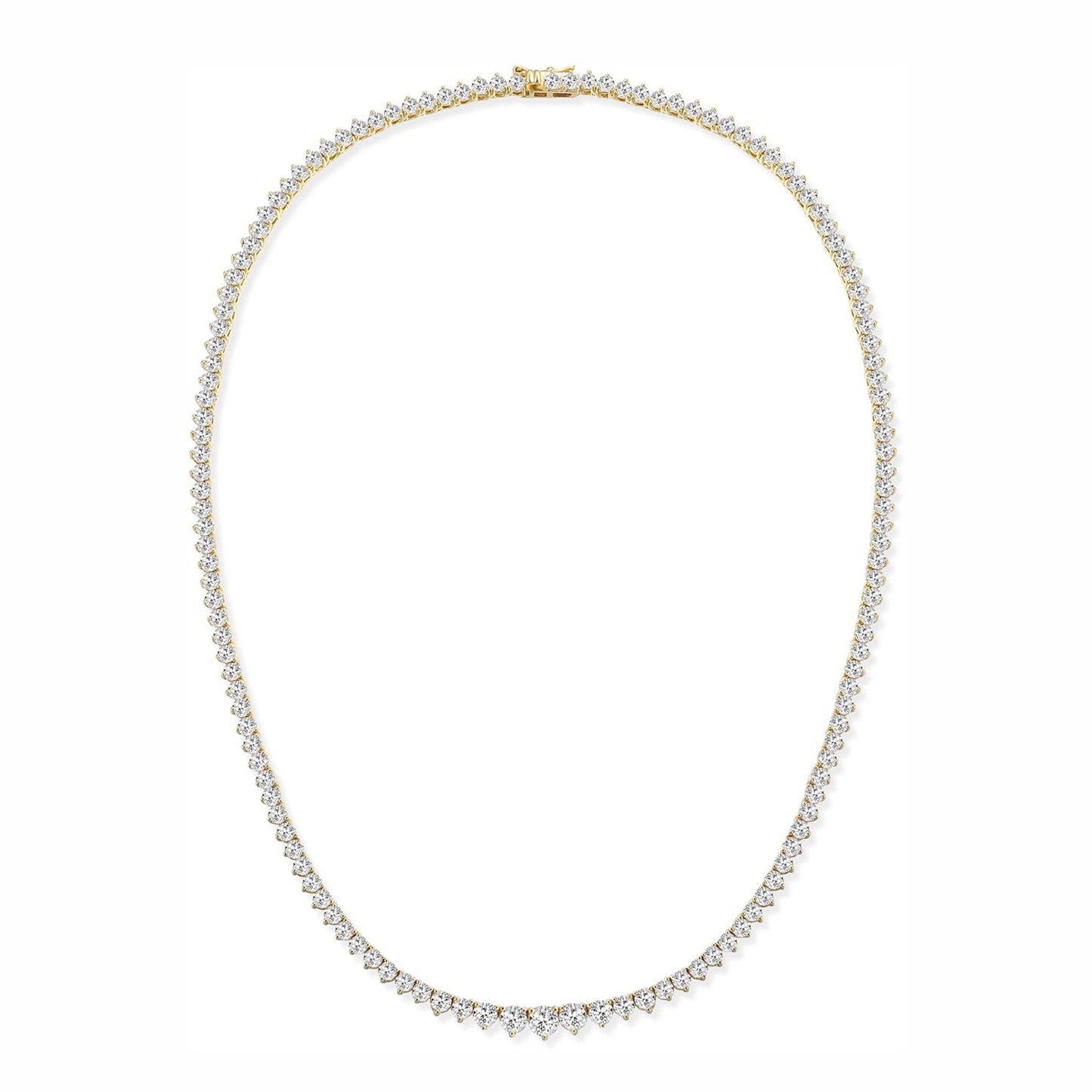 Beautiful Popular Gradient Zircon Tennis Fashion Necklace