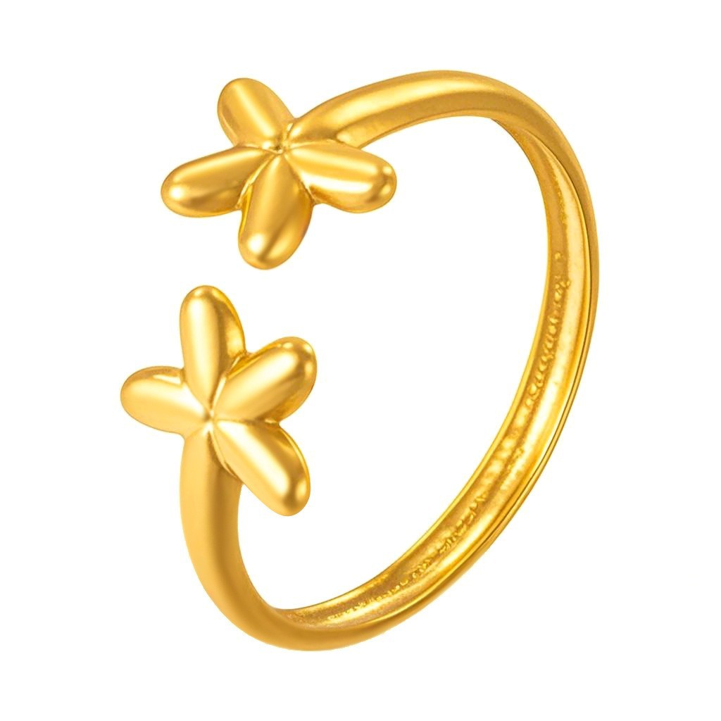 Stainless Steel Irregular Line Love Heart-shaped High-grade Ring