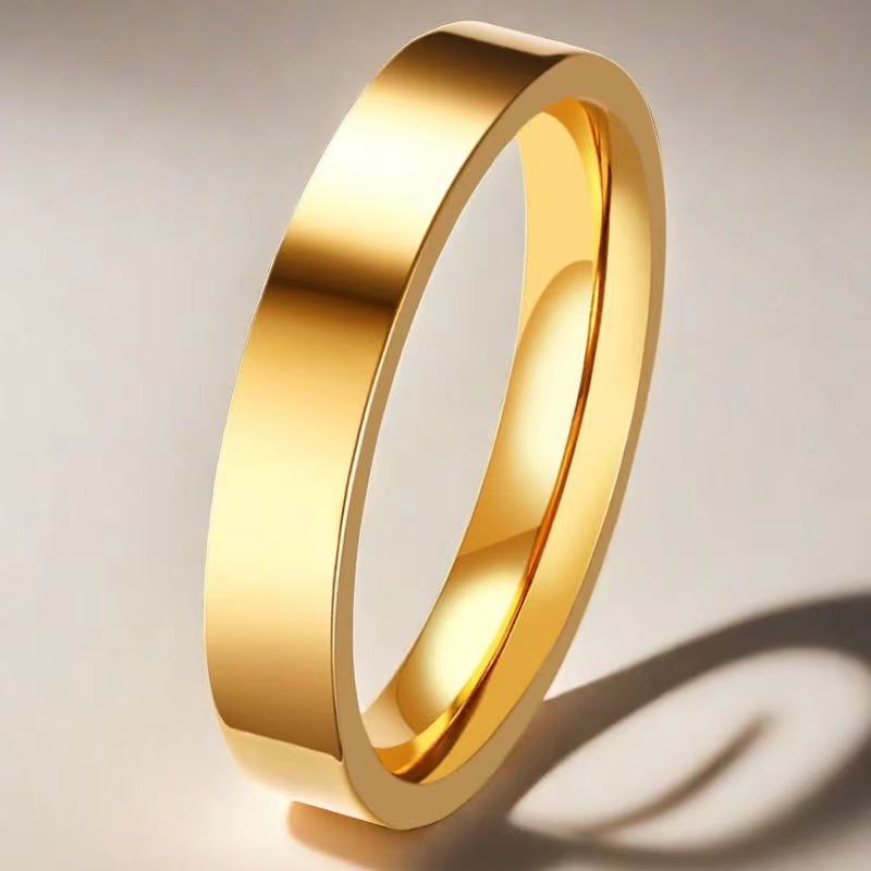 Stainless Steel Niche Matte Surface Simple Advanced Ring