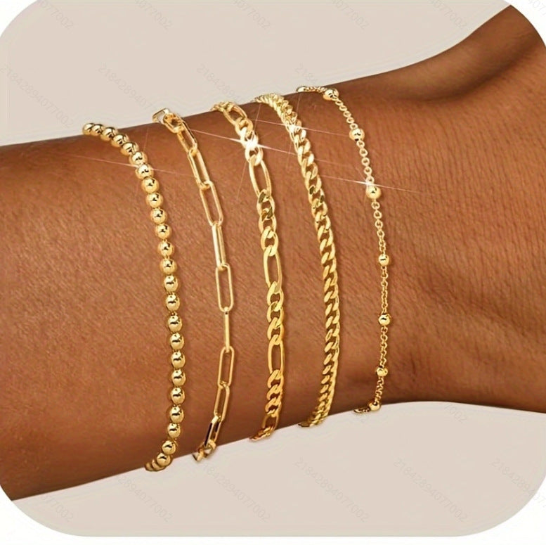 Classy Comfortable Of Personalized Alloy Combination Bracelets