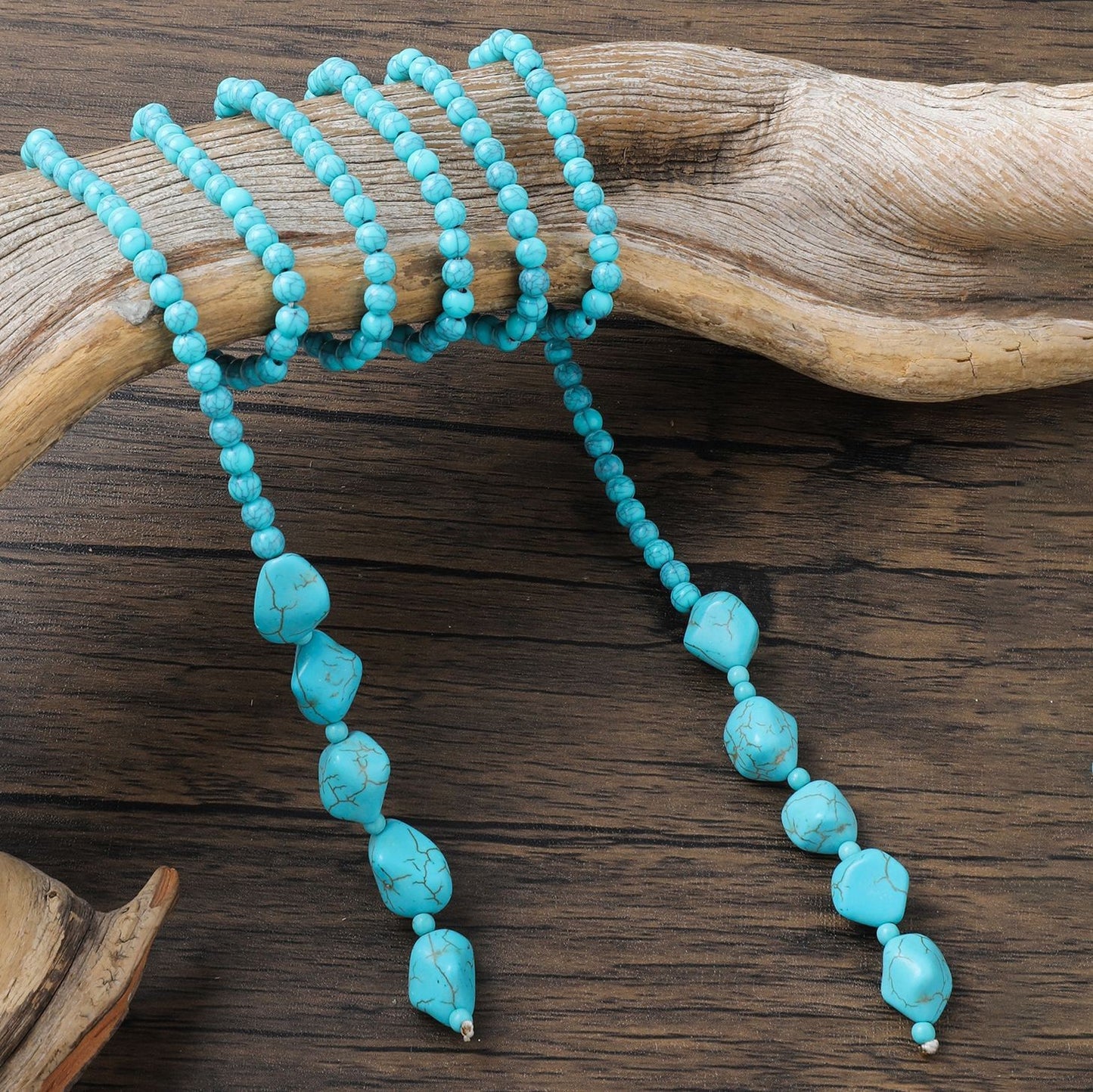 Women's Style Vintage Beaded Sweater Chain Handmade Necklace
