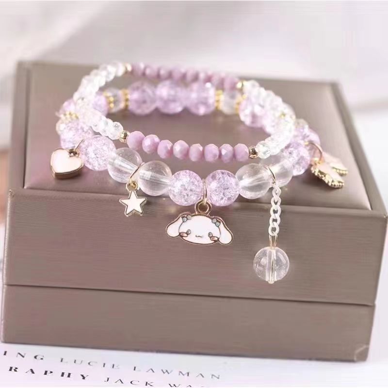 Jewelry Crystal String Beads Cartoon Couple Gift Night Bracelets