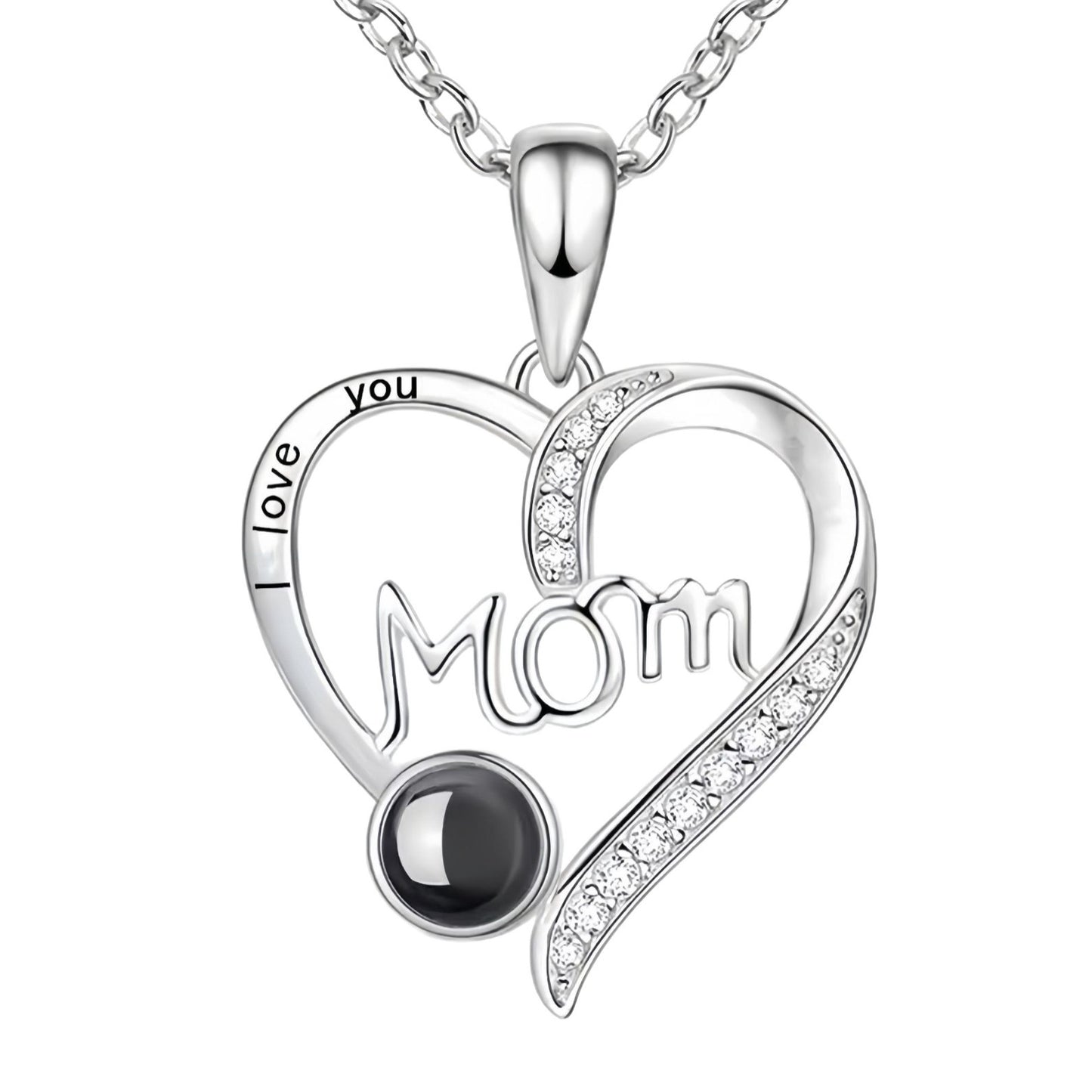 Extravagant Love Heart Letter Projection Customized Necklace