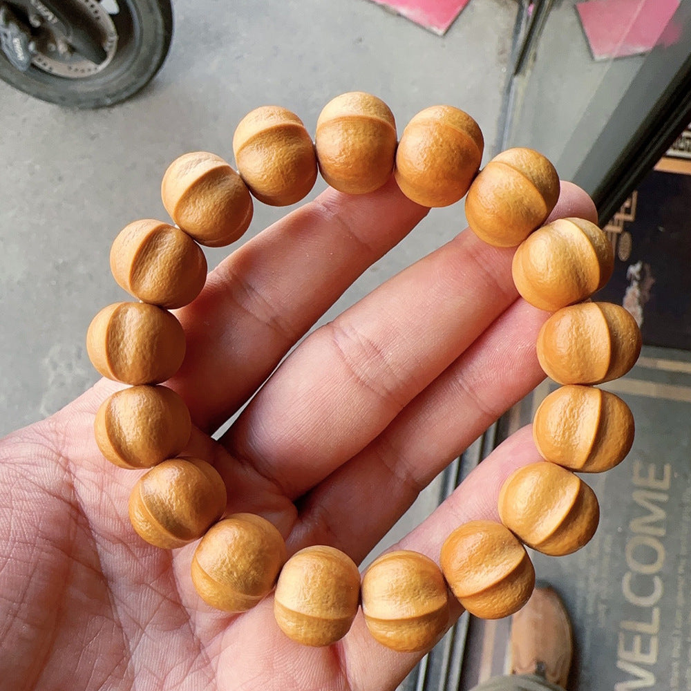 Monkey Head Walnut Glossy Love Fart Peach Single Bracelets