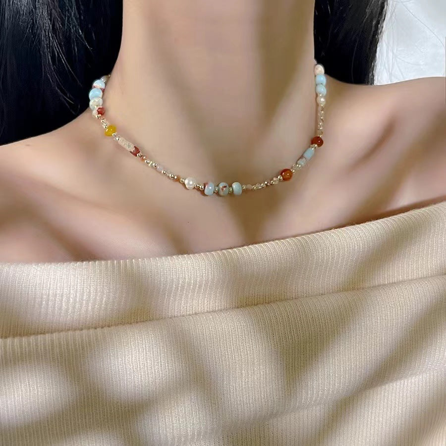 Women's Zen Retro Braided Rope Ethnic Style Niche Design Tassel Beaded Necklaces