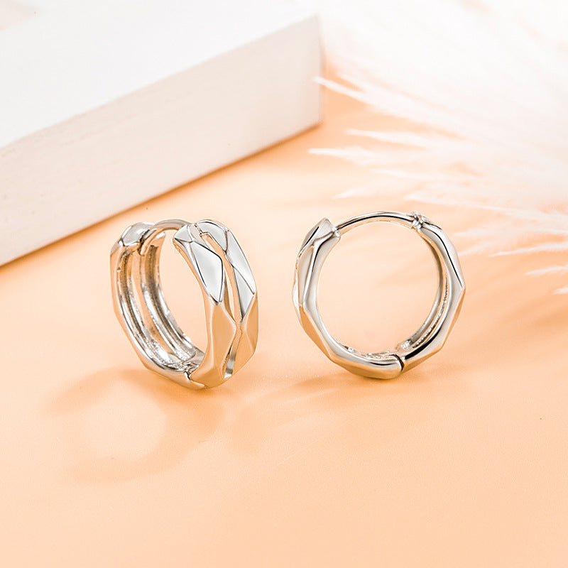 Women's Elegant Geometric Diamond Small High-grade Retro Earrings