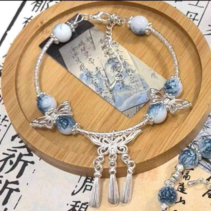 Cherry Blossom Glaze Female Design High Sense Bracelet