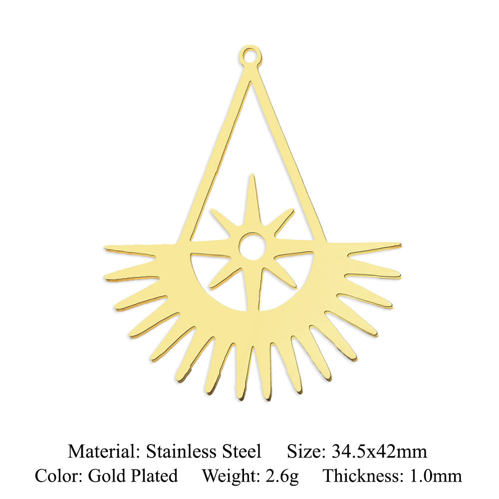 Titanium Steel Planet Ornament Accessories Geometric Pendants