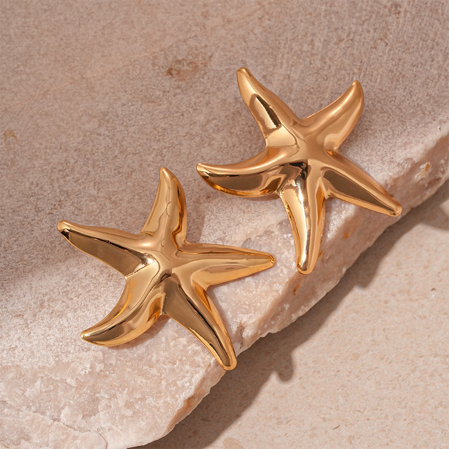 Women's Love Starfish Stylish Simple Elegant High-grade Earrings