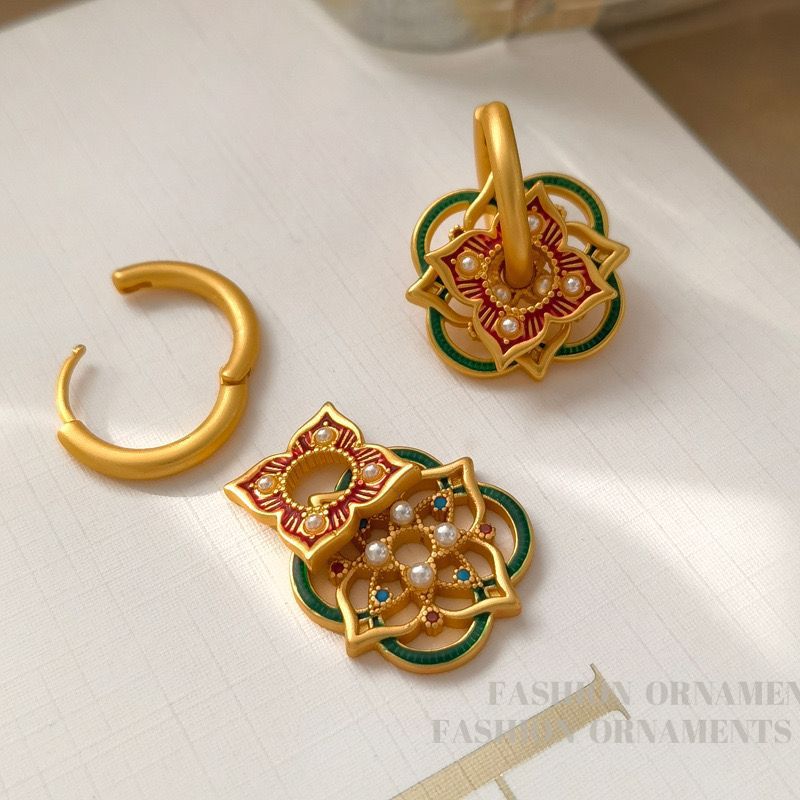 Court Style Minority Design Personality Hollow Out Earrings