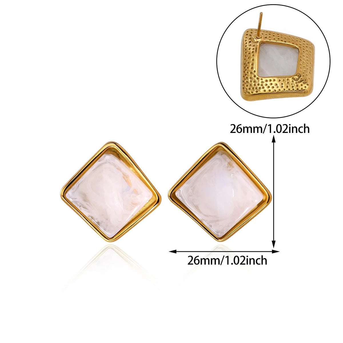 Women's Unique Geometric Retro Minority High-grade Simple Stud Earrings