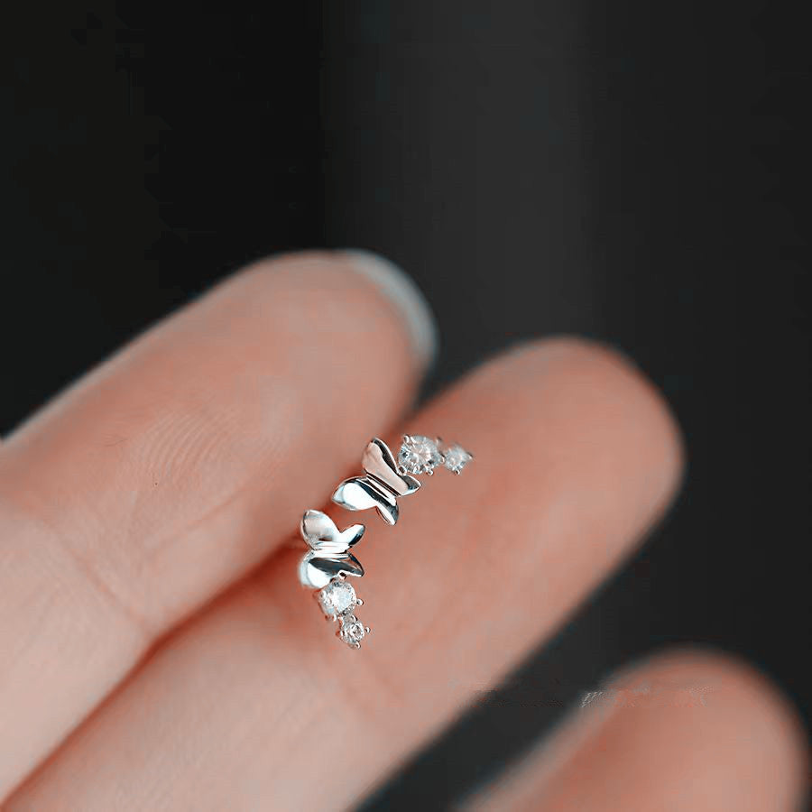 Women's Gold-plated Mini Exquisite Entry Lux Elegant Stud Earrings
