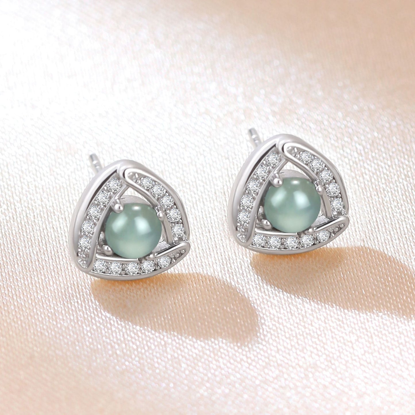 Natural Cargo Blue Water Jade Fashion Light Luxury High Sense Rings