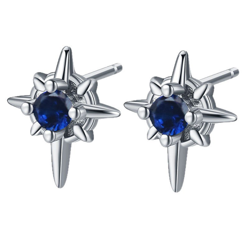 Men's North Star Fashion Personalized Cold Style Stud Earrings