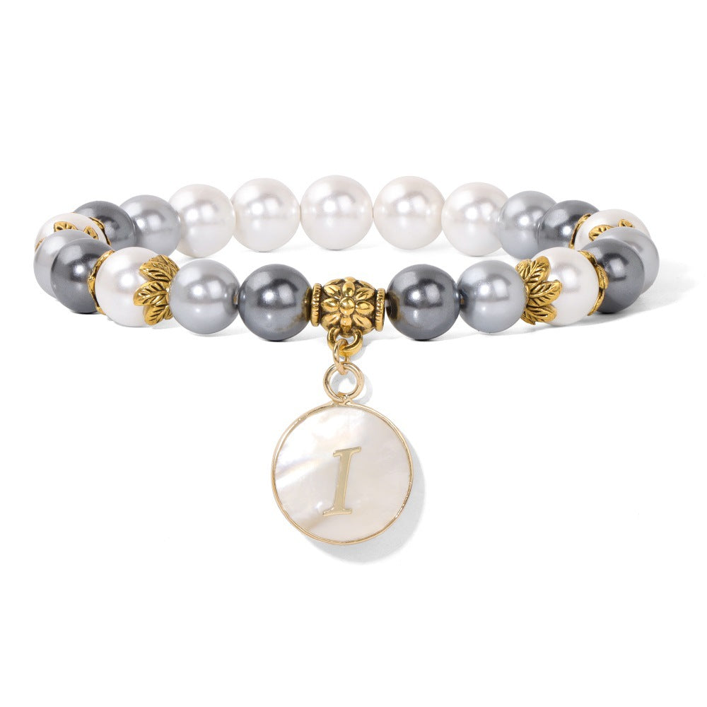 Letters Shell Pearls Girlfriend To Give Bracelets