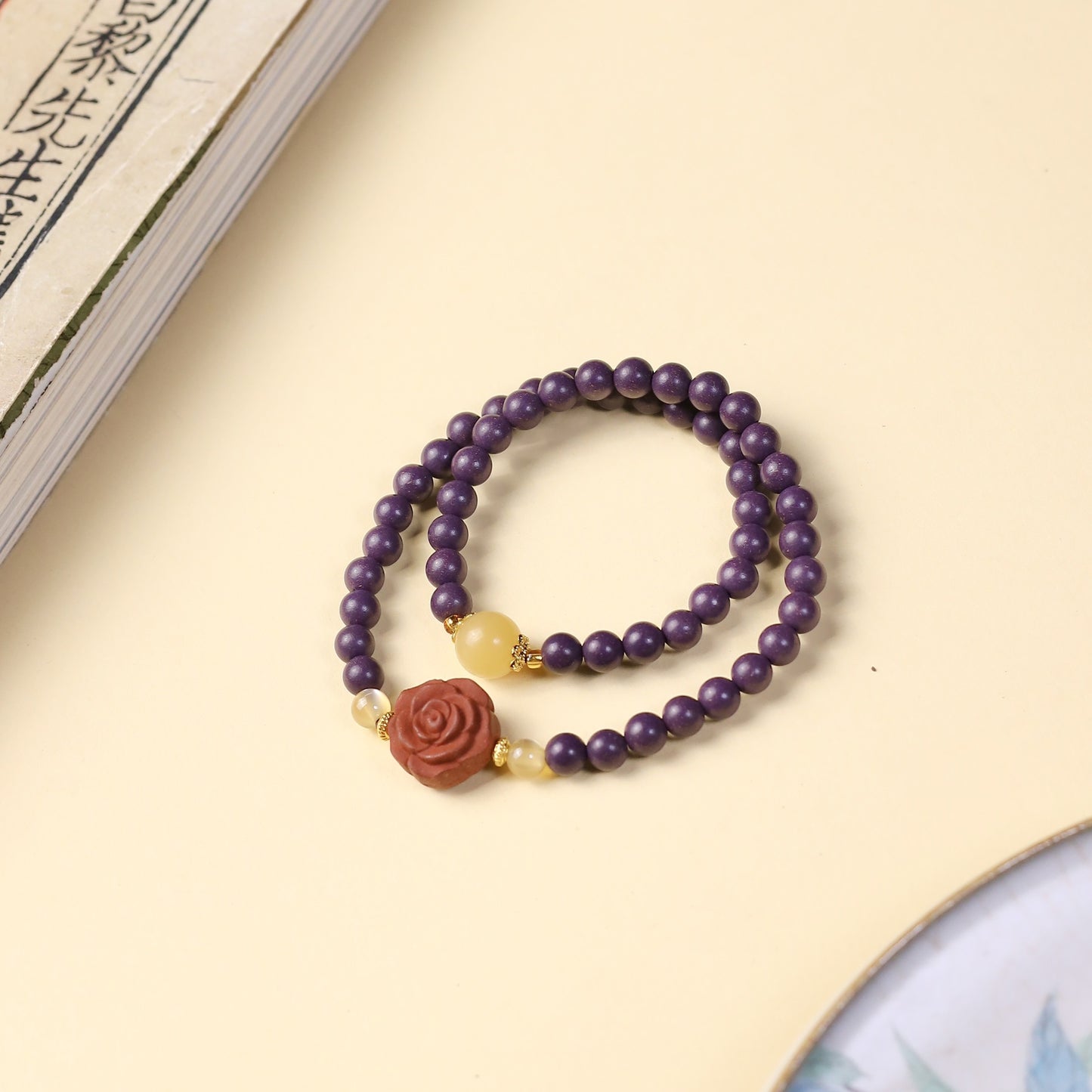 Natural Combination Aromatic Beads Traditional Chinese Medicine Rose Double Bracelet
